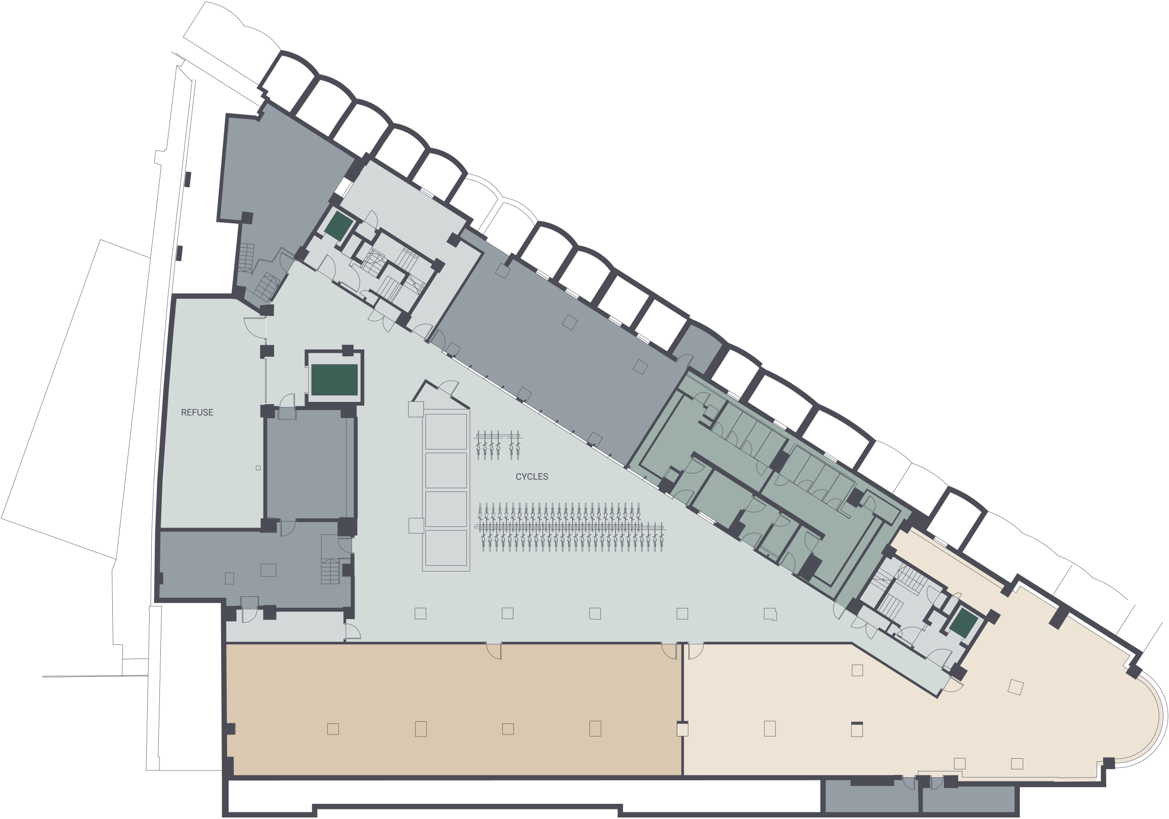 Lower ground floor New Oxford Street Floorplan